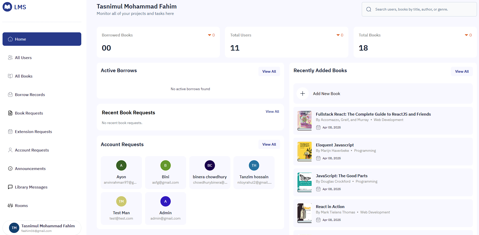Book Details and Borrowing